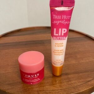 Tree Hut Sugarlips Lip Butter Shea Butter And Sleeping Kiss Mask Lot Of 2. New.